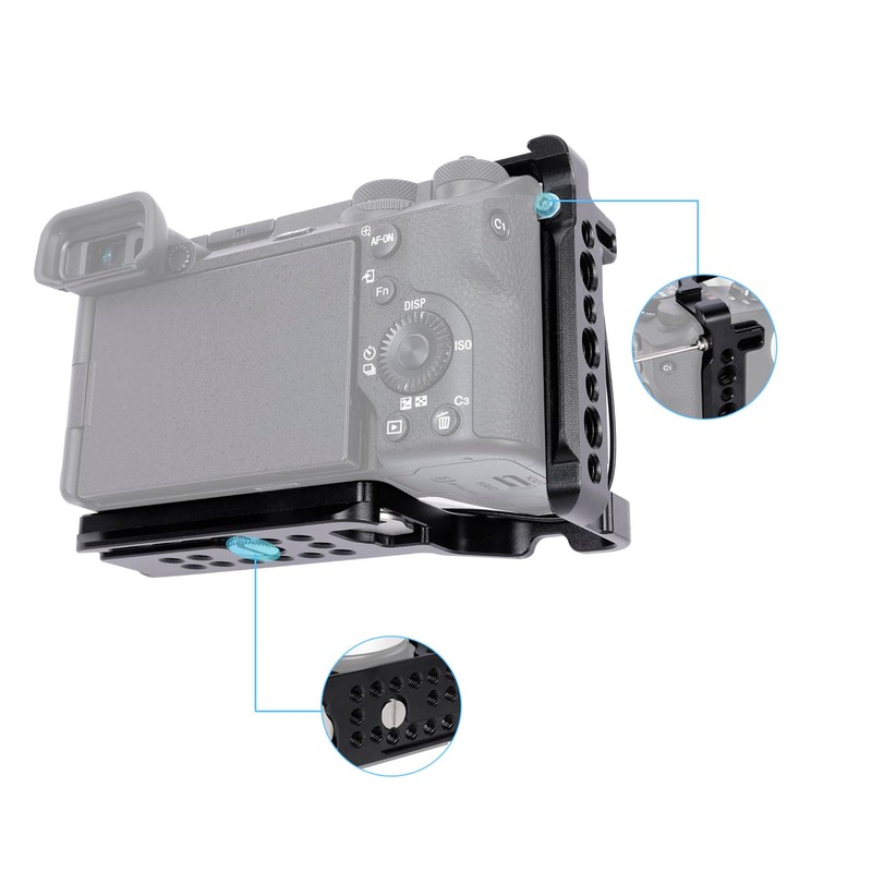 NICEYRIG Cage for Sony Alpha A6700 Mirrorless Camera, with QD