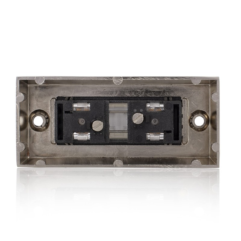 Byron DBW-21036 Universal Doorbell Button Metal Backlit Bi-Wire Installation, Brushed