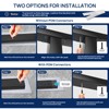 1 Pack 6FTx 2"x1" Aluminum Black Handrail with Self Drilling