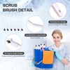 Rtteri 100 Pcs Kitchen Scrub Brush Bulk Sink Bathroom Brush