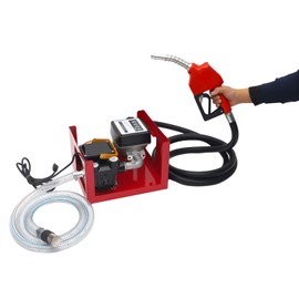 Electric Oil Pump,110V 550W Electric Oil Fuel Diesel Transfer Pump 60 L/min Self-priming Diesel Pump Electric Diesel Fuel Transfer Pump Kit w/Meter Hose And Nozzle (Auto Nozzle)