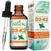Why Not Natural Organic Vitamin D3 K2 (MK-7) Liquid Drops,