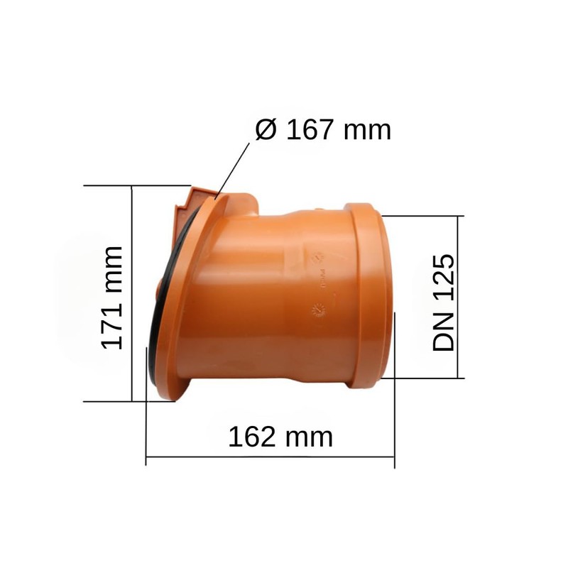 MD Technic Pipe Flap Frog Flap with Stainless Steel Lid