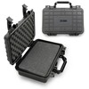 CASEMATIX 12" Waterproof Hard Case with Customizable Foam for Portable