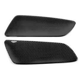 2Pcs Carbon Fiber Rear Car Door Panel Interior Decoration Fit for Ford Mustang 2015-2019 Left Drive