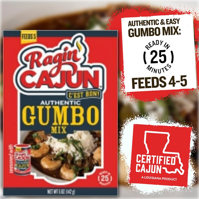 Ragin' Cajun Authentic Gumbo Mix - 5 oz Box, Pack