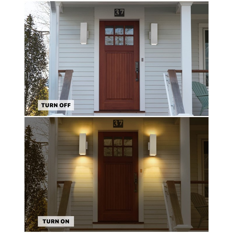 Ken & Ricky Outdoor Wall Light Fixture,Exterior Lighting Fixtures,Modern Sconce