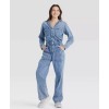 Universal Thread Women's Long Sleeve Utility Baggy Denim Jumpsuit -