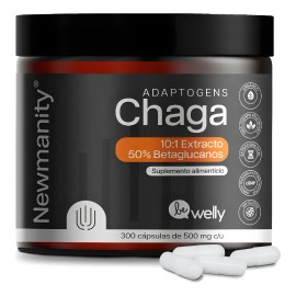Chaga en Ultra Concentrado 1,000 mg por Dosis - 300 Capsulas - Extracto 101 Vegano Orgnico 100 Natural Adaptgeno Antioxidante con 50 Beta Glucanos    