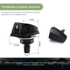 MUQIDA 2PCS Car Front Windshield Washer Nozzle, Adjustable Fan-Shaped Automotive