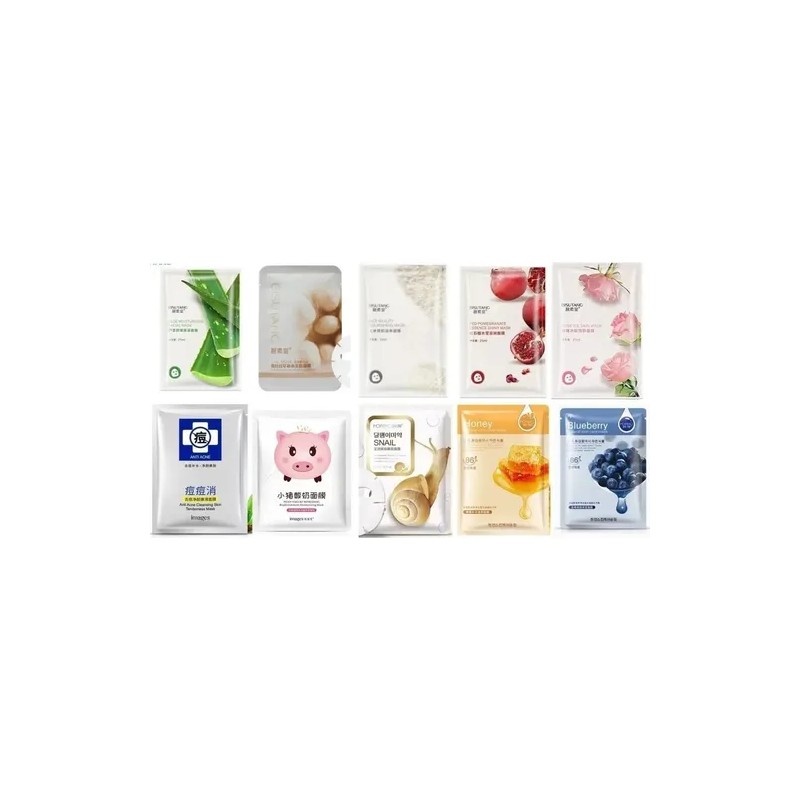 30 Mascarillas Coreanas Hidratante Exfoliante Facial Rostro Normal