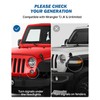 JOYTUTUS Mirrors Doors Off Compatible with Wrangler TJ JK JKU