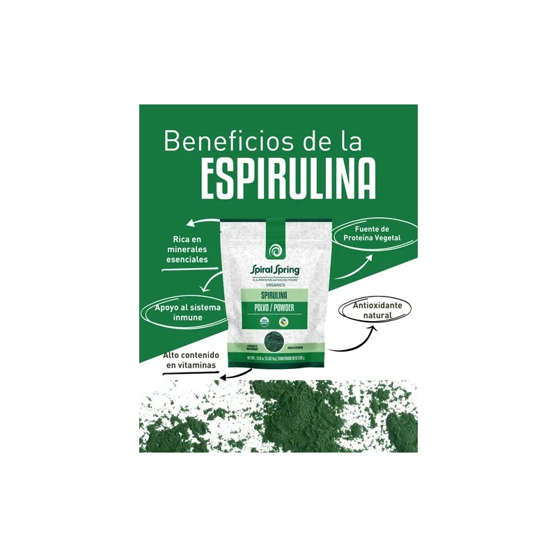 1 Bolsa De Alga Spirulina En Polvo