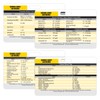 Lab Values Horizontal Plastic Badge Cards - Set of 2