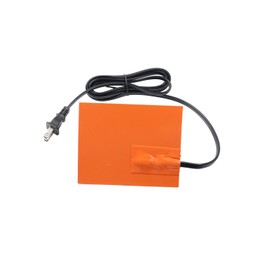 4 x 5in Car Engine Silicone Pad Heater - Self-Adhesive, Oil Pan Heater Pad Car Truck Oil Pan Heater Pad for Metal Surface with 194°F Thermal Protector & 68" Power Cord（150W 120V） (2 PCS