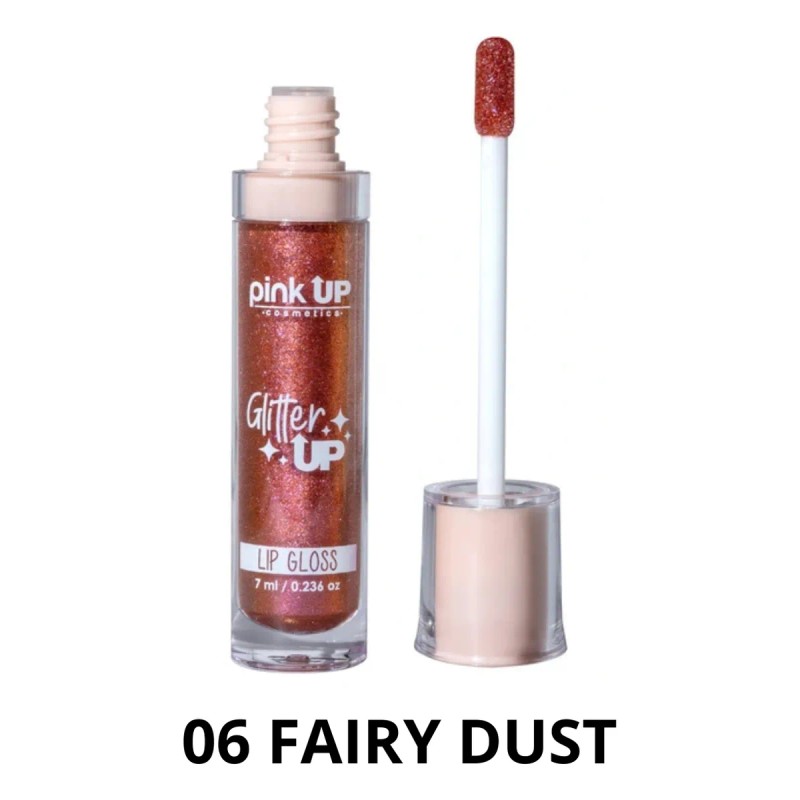 Lip Gloss Pink Up Glitter Up Brillo Hidratante Kit 6pzs