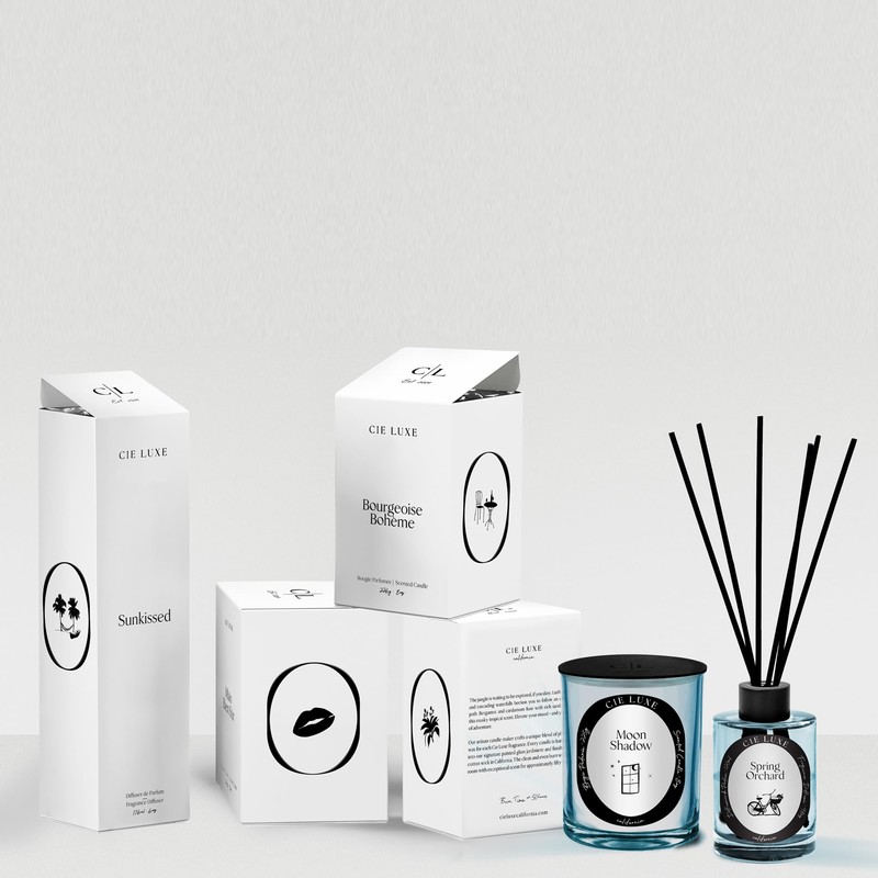 Cie Luxe California Scented Candle Bourgeoise Bohème, 8 Oz