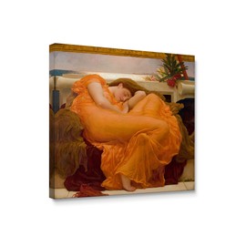 Niwo ART - Flaming June, World's Most Famous Paintings Series, Canvas Wall Art Home Decor, Gallery Wrapped, Stretched, Framed Ready to Hang