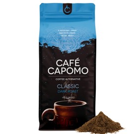 Cafe Capomo Coffee Alternative, Maya Nut Herbal Coffee Substitute, Caffeine & Acid Free Coffee Replacement, Classic Dark Roast, 11 oz., 25 Years of Premium Service