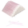 60 Stück Lippenpinsel, rosa Lippenstift-Applikator, Make-up-Pinselstäbe für Lippen, Augen und