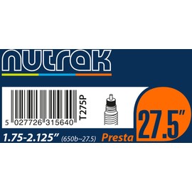 Nutrak 27.5 or 650B x 1.75-2.125 Presta inner tube