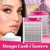 PROLASHBEAUTY Fairy Lash Clusters Invisible Band Manga Lashes for Daily
