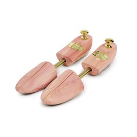 Schlesinger Premium Women's Shoe Tree Made of Fine Cedar Wood for Optimal Shoe Care. Queen Model. Size 36-41 in Silver or Gold., gold