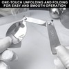 2PCS Folding Utensils Set - Foldable Spoon and Fork Sporks