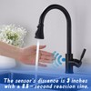 TUTEW Touchless Kitchen Faucet with Pull Down Sprayer, Matte Black
