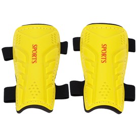 ZJchao Espinilleras de Fútbol para Niños, Espinilleras Deportivas de Fútbol, ​​Protectoras para Piernas, Almohadillas de Entrenamiento para Juegos de Fútbol, ​​Correr, Fitness (18 * 9 * 5cm-Amarillo)