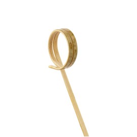 Bamboo Loop Pick, Bamboo Loop Skewers - 3.5 Inches - Perfect for Serving Appetizers or Cocktail Garnishes - Natural Color - 1000ct - Restaurantware