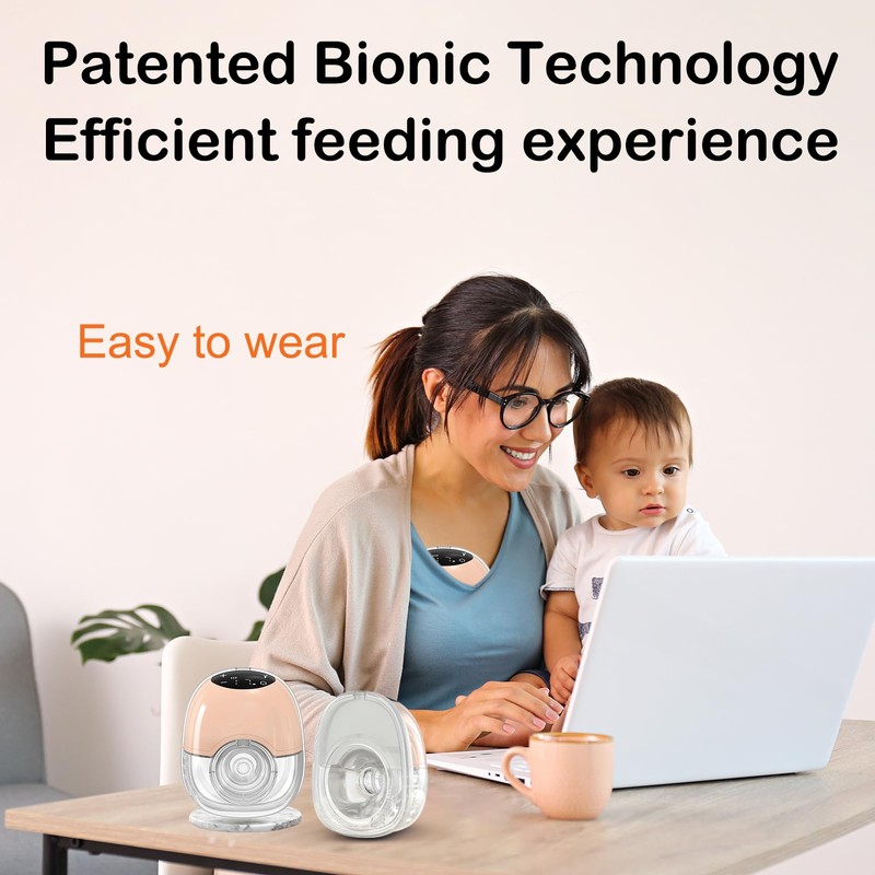 Electric Breast Pump, 4 Modes and 12 Levels, Handsfree Breast
