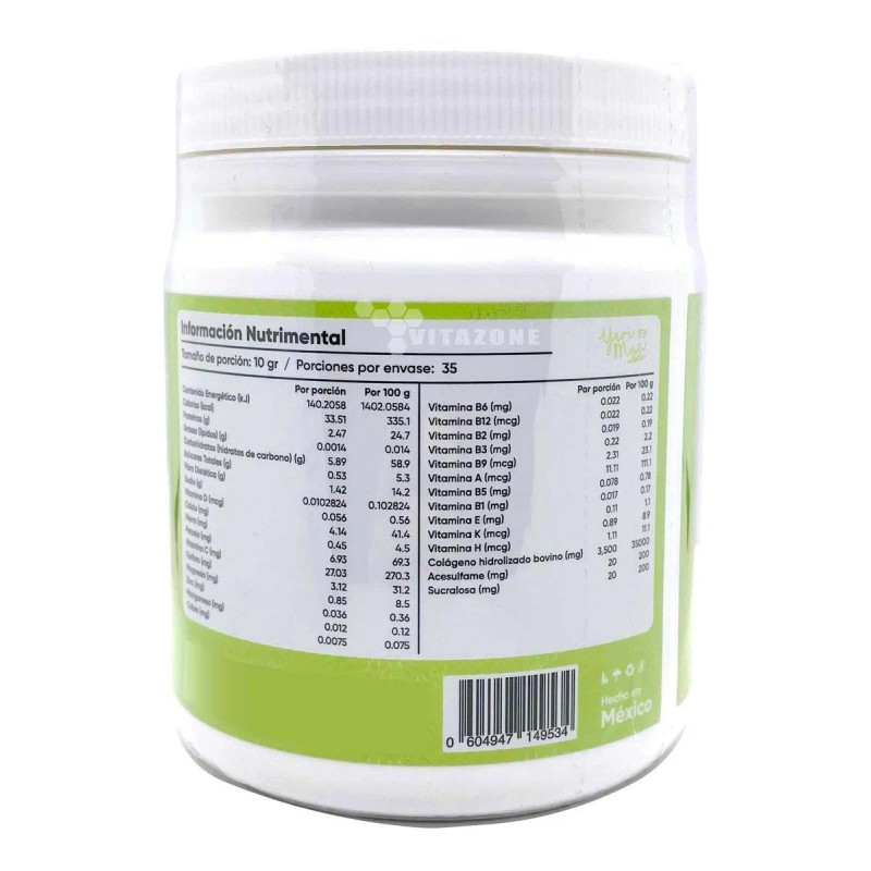 Colágeno Hidrolizado Yeri Mua 350 Grfresa Kiwi Sin Azúcar 3p