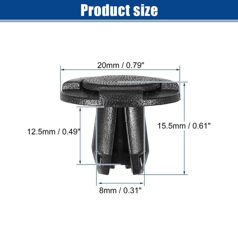 QUARKZMAN Bumper Cover Pressure Fixing Clips Fits Infiniti EX35 2003-2012