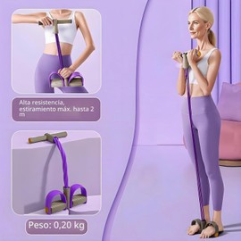 Ligas de Resistencia para Ejercicio, 2 Piezas Bandas de Resistencia para Ejercicio, Extensor de Piernas Multifuncional de 4 Tubos, para Yoga, Pilates y Estiramientos