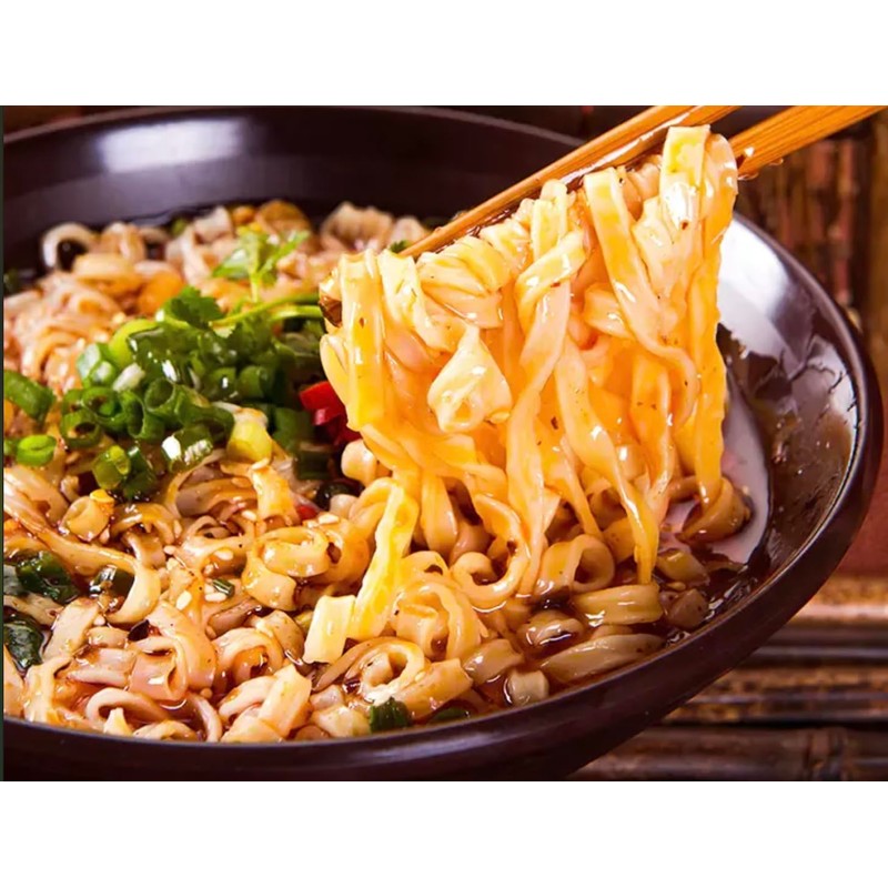 Noodle Soul Chewy Noodles, Sliced Noodles (Vegan) (Thick Cut Squiggly)