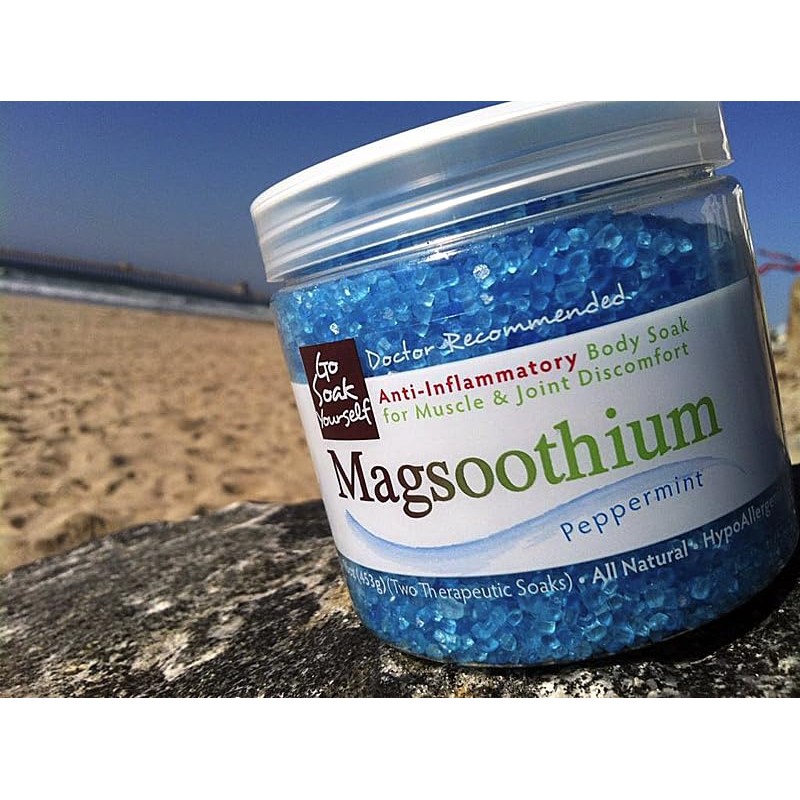 Magsoothium 16oz Soaking Crystals Peppermint