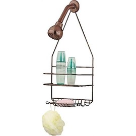 Rocky Mountain Goods Shower Caddy - Rust Proof high Grade Steel - Designated Tiered Shelves for Shampoo/soap - Razor Hangers - Includes Secure Suction Cup (Bronze)