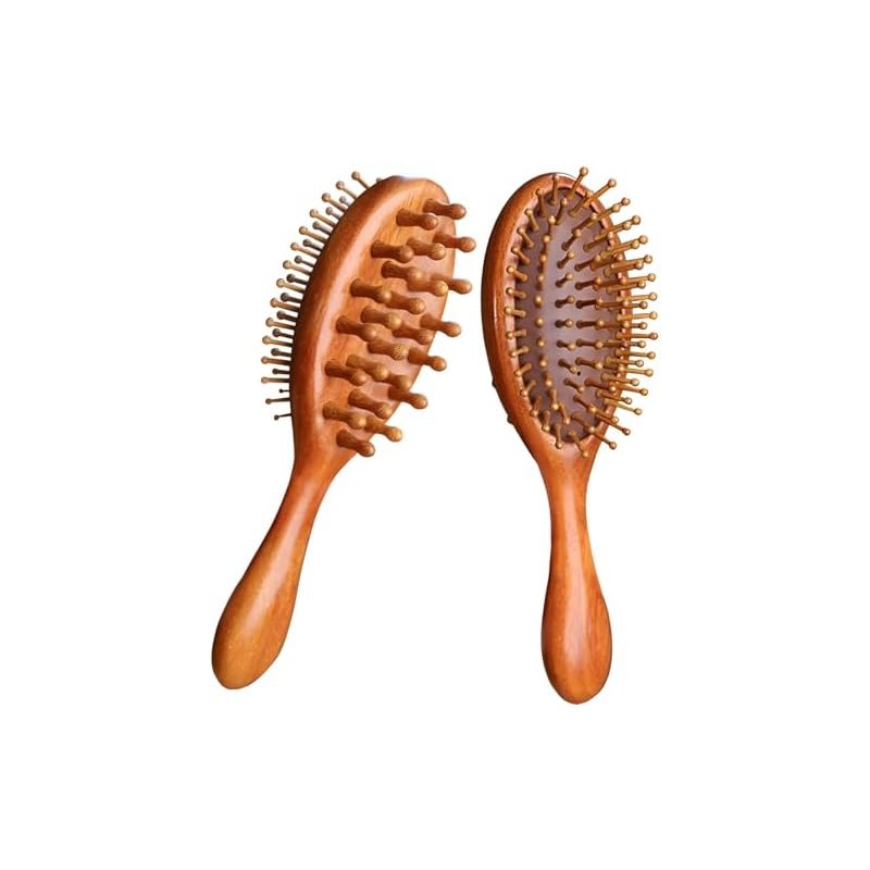 2 Peines de Masaje con Cojín, Peines de Madera de
