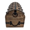 Handmade Wooden Pirate Treasure Chest with Lock & Key -