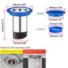 Ctyjia Odour Trap Shower Core, Shower Floor Drain Backflow Preventer,