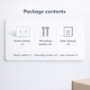 LOUYSGEN WiFi Smart Touch Light Switch, 2-Button Single-Gang Wall Switch,