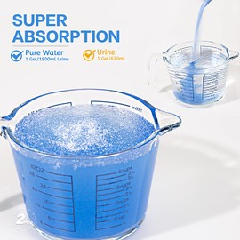 Wenge Urine Super Absorbent, Solidifier - 180 Use Lemon Scent Pre Pee Powder for Toilet, Porta Potty Chemicals, Eco Absorbent Liquid Waste Gelling and Deodorizing Powder, Urine Absorber for Emergency