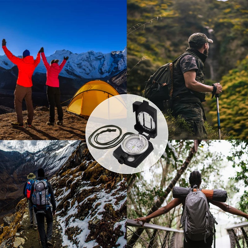 GETLITOOL Compass Professional Multi-functional Compass High Precision Compass Foldable Compass