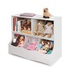 Badger Basket Multi-Bin Storage Cubby for Kids - Toy Organizer
