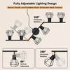 HiBay Plug in Track Lighting, 6-Light Rotatable Ceiling Light Fixture