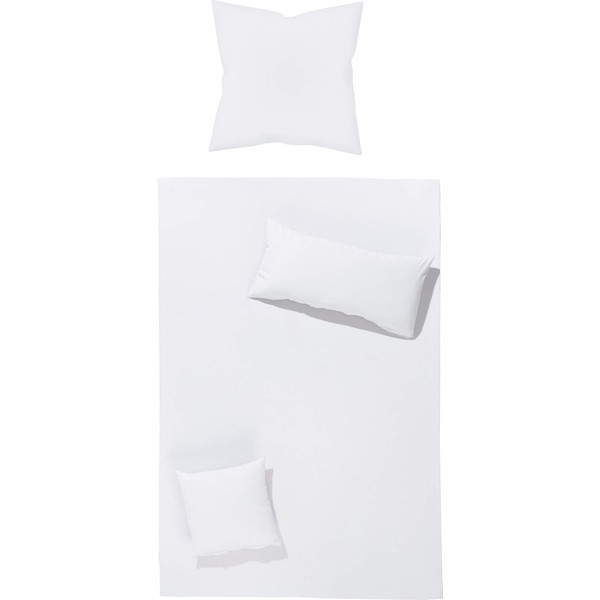 Erwin Müller Würzburg Renforcé Bed Linen with Envelope Closure White