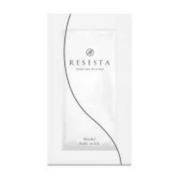 RESESTA Scrub Wash, 0.3 oz (10 g), Sample Body Soap, Medicated Buttocks, Back, Acne, Blackheads, Delicate Zones (vio) Acne Protection, Pine & Coconut Scent, Made in Japan