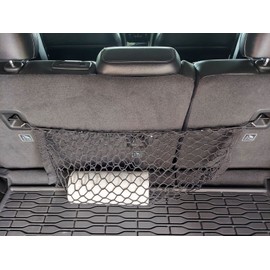 EACCESSORIES EA Trunk Rear Seats Organizer Cargo Net for Jeep Grand Cherokee L WL 2021-2025 – Envelope Style Cargo Net for SUV – Premium Mesh Car Trunk Organizer – Compatible with Grand Cherokee L WL