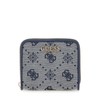 GUESS Neda Small Zip Around Wallet, Navy Logo